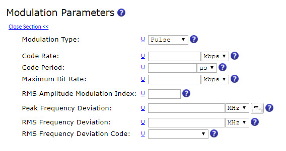 Pulse Modulation Options